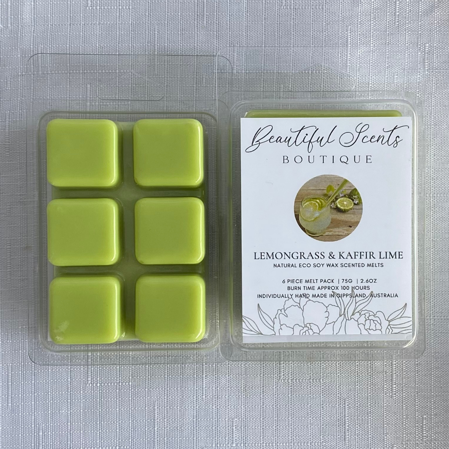 Lemongrass & Kaffir Lime - Scented Soy Wax Melts