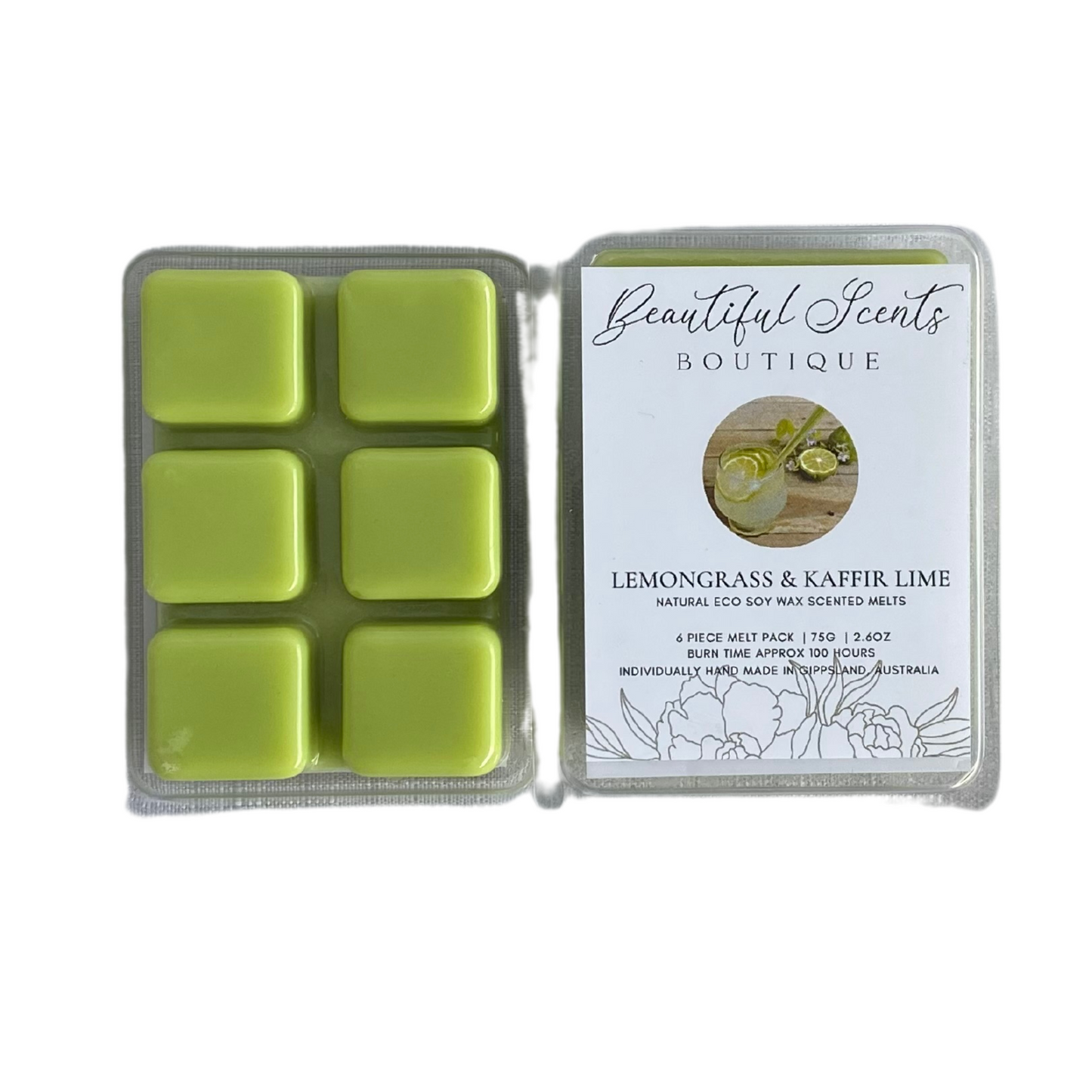 Lemongrass & Kaffir Lime - Scented Soy Wax Melts